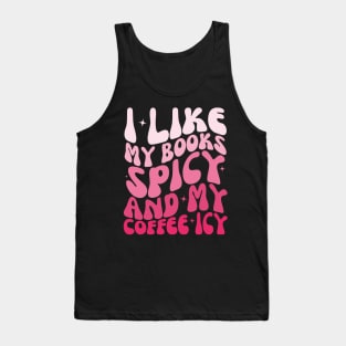 Retro Groovy: Spicy Books & Icy Coffee Tank Top